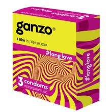Ganzo Презервативы с анестетиком для продления удовольствия Ganzo Long Love - 3 шт.