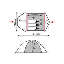 Палатка Tramp Lite Camp 3 TLT-007.06
