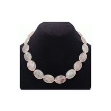 Бусики-Колечки Бусы Кварц Розовый "Кэтти" арт.НКР-11(18-25)-48-1