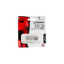 DTSE3S 32GB, KC-U6832-3P1S, 32GB USB 2.0 Data Traveler, SE3, серый, Kingston