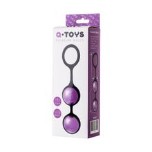 Фиолетово-черная вагинальные шарики TOYFA A-toys фиолетовый с черным