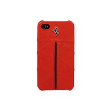 Кожаный чехол-накладка для iPhone 5 Ferrari Hard Case California, цвет Red (FECFIP5R)