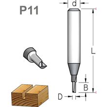 Фреза WPW P110163 пазовая монолитная S однозубая D1,6 B5 хвостовик 6