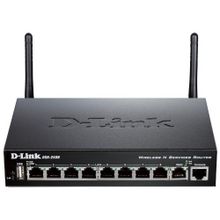 Беспроводной межсетевой экран D-Link DSR-250N с поддержкой VPN, 802.11n, с 1 портом WAN, 8 портами LAN 10 100 1000Base-TX