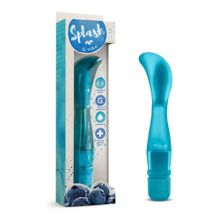 Blush Novelties Голубой вибратор для G-стимуляции Splash G Vibe - 20,3 см.