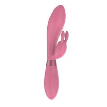 Розовый вибратор-кролик Indeep Theona - 21,5 см. (241288)