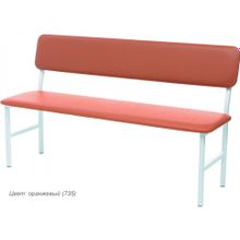 Банкетка медицинская со спинкой МД БС