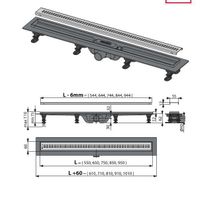 Душевой трап AlcaPlast APZ9-650 Simple 650мм