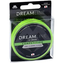 Плетеный шнур Mikado DREAMLINE Competition 0.16 fluo green (10 м) - 15.54 кг.