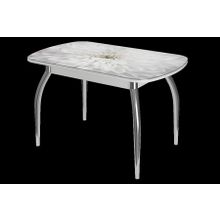 МЛК Стол раздвижной Бостон-3 Шоколад глянец 1100*700 (опора триумф) ID - 304376