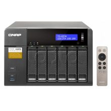 Сетевой накопитель qnap ts-653a-8g Сетевой raid-накопитель, 6 отсеков для hdd, hdmi-порт. Четырехъядерный intel celeron n3150 1,6 ГГц