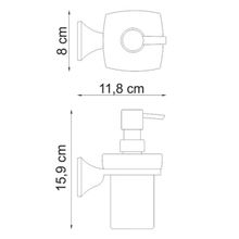 WasserKRAFT Дозатор для жидкого мыла Wern K-2599