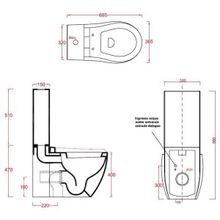 ArtCeram Унитаз-компакт Blend BLV003 с микролифтом