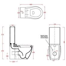 ArtCeram Унитаз-компакт Blend BLV003 с микролифтом