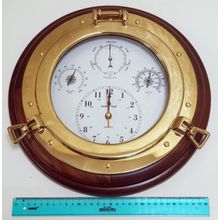 Maritim Станция погоды из тика 30838 345 мм часы   барометр   термометр   гигрометр
