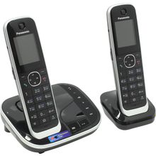 Panasonic KX-TGJ322RUB   Black   р телефон (2 трубки с  цв.ЖК диспл.,DECT, А Отв)