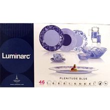 Столовый сервиз Luminarc PLENITUDE BLUE 46 предметов 6 персон ОАЭ N4871