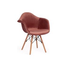 Tetchair Кресло CINDY SOFT (EAMES) (mod. 101), коралловый (HLR 44) натуральный
