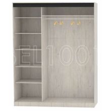 МИРАЖ, шкаф-купе 3-дверный с зеркалом