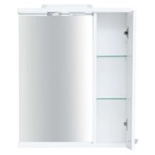 Зеркальный шкаф Sanstar "Cristal" 60 правая, 1 дв, белый