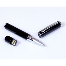 Необычная черная флешка в виде ручки