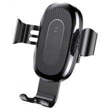 Baseus Автомобильный держатель с беспроводной зарядкой Baseus Wireless Charger Gravity Car Mount (Air Outlet Version) black