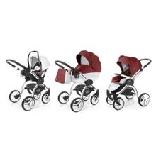 Коляска 3 в 1 Esspero Grand I-Nova (шасси White) - Cherry leatherette