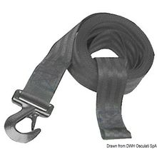 Osculati 10 m nylon winch strap+shackle, 02.090.03