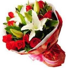Лилии с розами букет Идеальный Шик