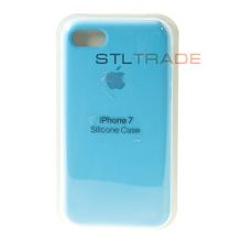 накладка Silicone Case для iPhone 7 8 4,7 голубая