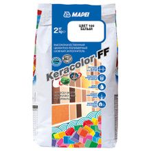 МАПЕЙ Кераколор ФФ затирка для швов №100 белая (2кг)   MAPEI Keracolor FF цементно-полимерный шовный заполнитель №100 белая (2кг)