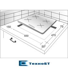 Встраиваемая газовая варочная панель Exiteq PF 640 STX-E А