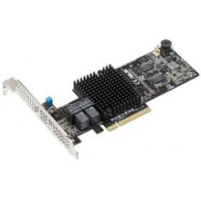 asus (Контроллер pike ii 3108-8i 16pd 2g, 8-port sas-3, 12 gbit s, raid 0, 1, 10, 5, 6, 50, 60 (lsi sa3108), cache 2 gb, max. 16 devices)