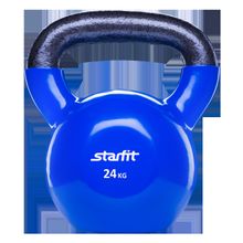 STARFIT Гиря виниловая DB-401, темно-синяя, 24 кг