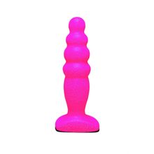 Lola toys Розовый анальный стимулятор Small Bubble Plug - 11 см. (розовый)