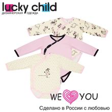 Lucky child Комплект боди "Феечки" с длинным рукавом 3 шт.  30-192 свет