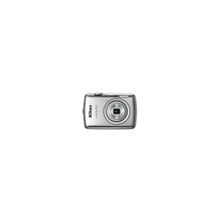NIKON PhotoCamera  CoolPix S01 silver 10.1Mpix Zoom3x 2.5" 720p 7.3Gb SDHC CCD IS opt TouLCD Li-Ion