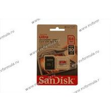 Флеш накопитель Micro SDXC Card 64Гб SanDisk Class 10  ULTRA