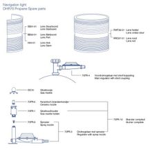 DHR Огонь кормовой газовый из оцинкованной стали DHR DHR70 H34 1 кг пропана 53 часа белый