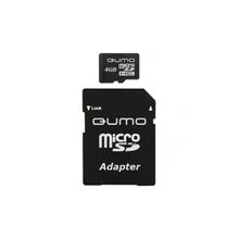 Qumo Qumo Micro Sd + Адаптер 4Gb, Class 4