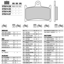 BREMBO Тормозные колодки BREMBO 07SU1407