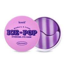 Патчи гидрогелевые для глаз с экстрактом Черники Koelf Blueberry & Cream Ice-Pop Hydrogel Eye Mask 60шт