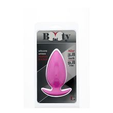 Розовая анальная втулка BOOTYFUL ANAL PLUG MEDIUM PINK - 9,8 см. Розовый