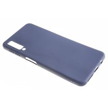 Силиконовый чехол TPU Case матовый Samsung A750 синий