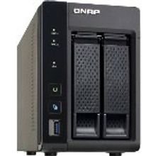 Сетевой накопитель qnap   ts-253a-4g Сетевой raid-накопитель, 2 отсека для hdd, hdmi-порт. Четырехъядерный celeron n3150 1,6 ГГц