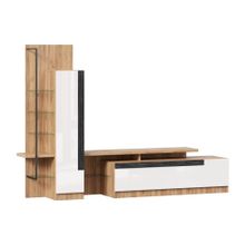 Алмаз. Любимый дом Кёльн Тумба под ТВ (Дуб Золотой Белый)