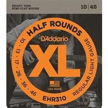 EHR310 Half Round Комплект струн для электрогитары, Regular Light, 10-46, DAddario