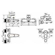 Смеситель для ванны Bravat Alfa F6120178CP-01