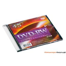 Диски DVD-RW 4.7Gb VS 4х  Slim
