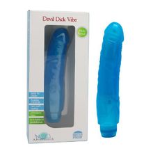 Вибратор Devil Dick Vibe синий 17,5 см